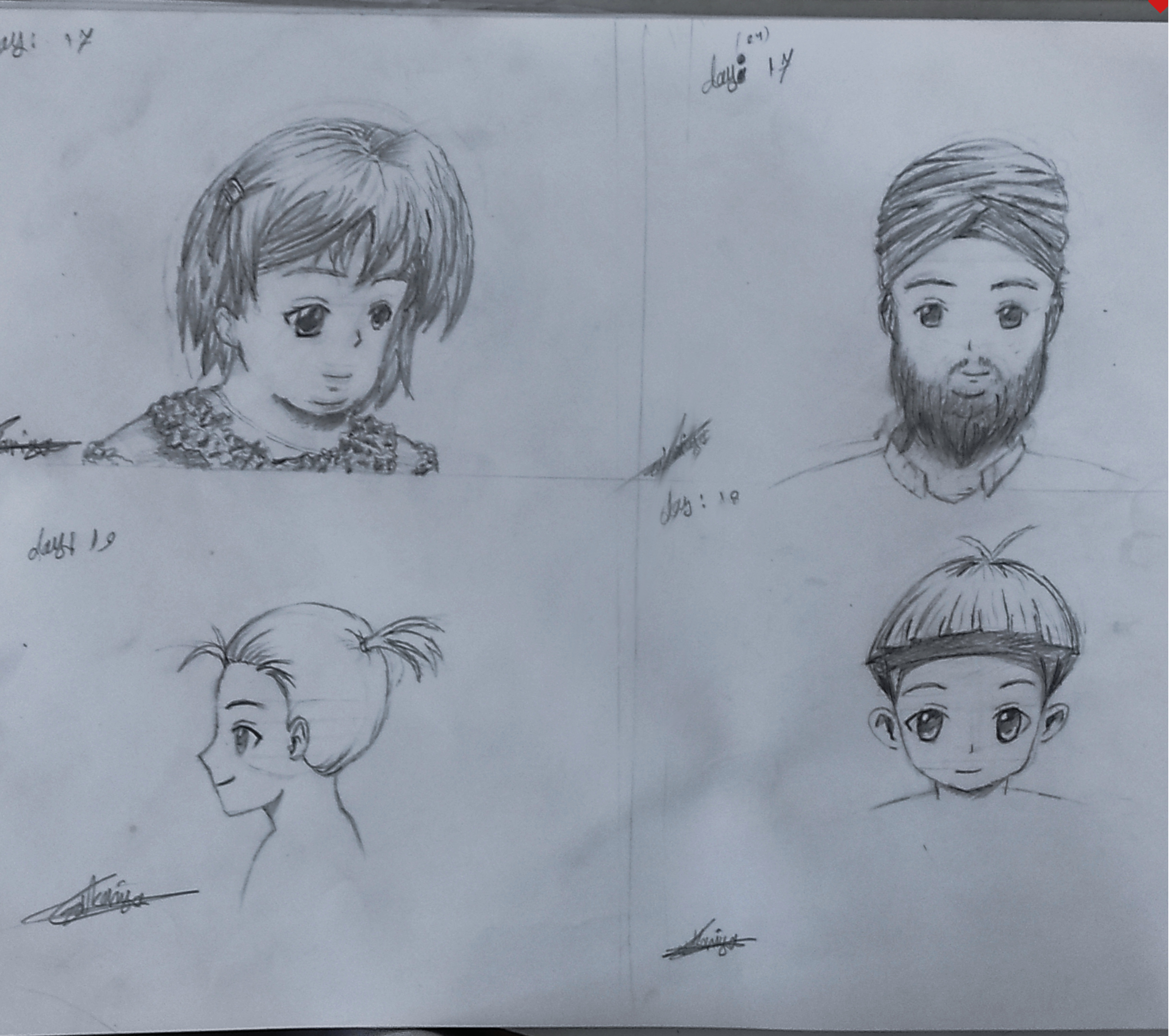 صورة لبعض  شخصيات الانمي من انتاجي 